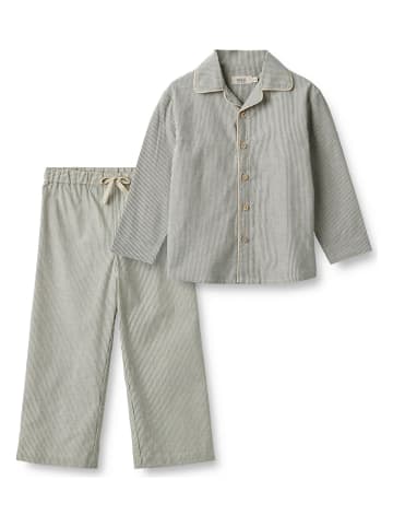 Wheat Pyjama "Madison" in Beige/ Blau
