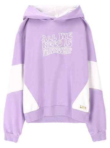 Lemon explore Hoodie in Flieder/ Weiß