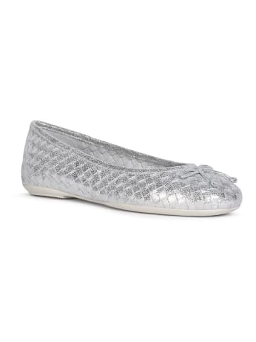 Geox Leder-Ballerinas "Palmaria" in Silber