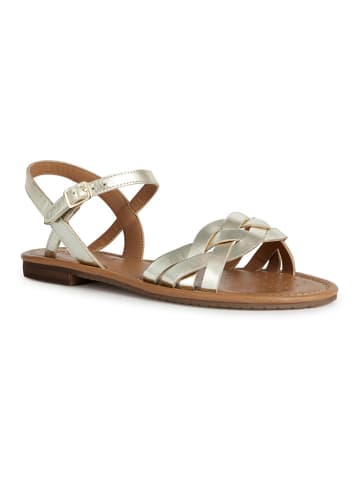 Geox Leder-Sandalen "Sozy" in Gold