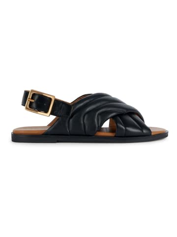 Geox Skórzane sandały "Naileen" w kolorze czarnym