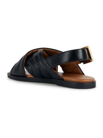 Geox Skórzane sandały "Naileen" w kolorze czarnym