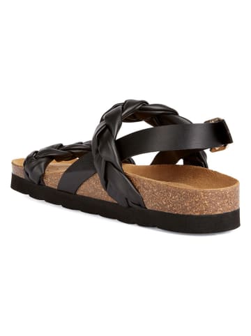 Geox Leder-Sandalen "Brionia" in Schwarz