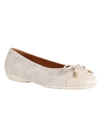 Geox Leder-Ballerinas "Annytah" in Taupe