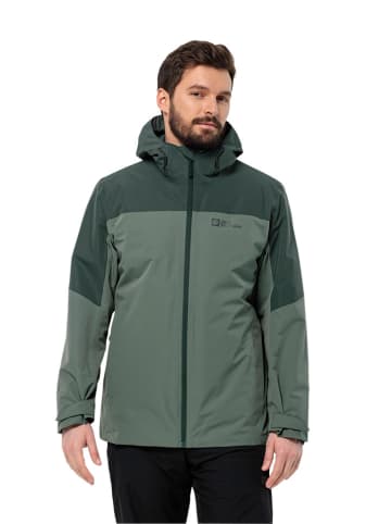 Jack Wolfskin Kurtka funkcyjna 3w1 w kolorze zielonym