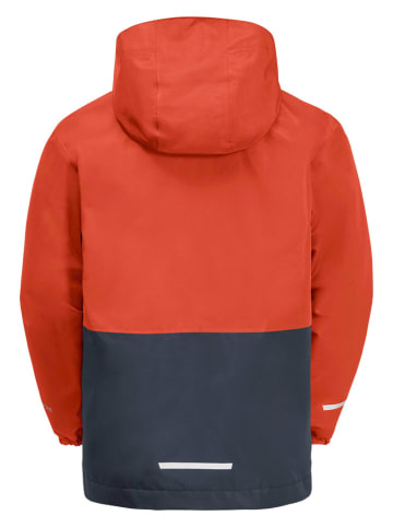 Jack Wolfskin 3in1-Funktionsjacke "Iceberg" in Rot/ Dunkelblau