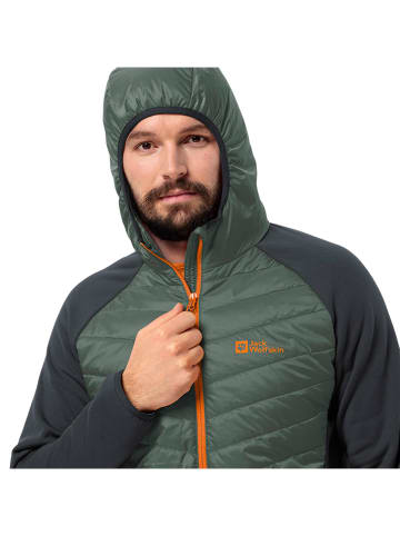 Jack Wolfskin Kurtka hybrydowa w kolorze zielono-antracytowym