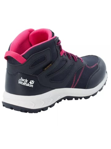 Jack Wolfskin Wandelboots "Woodland" donkerblauw/roze