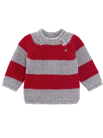 COOL CLUB Sweter w kolorze czerwono-szarym