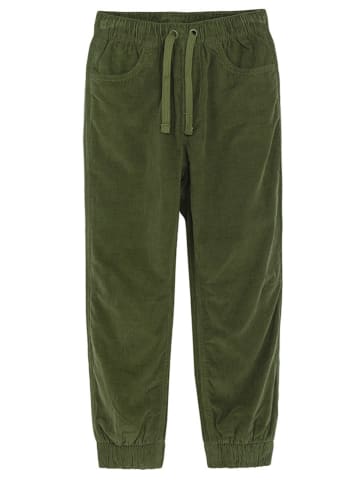COOL CLUB Spodnie sztruksowe w kolorze zielonym