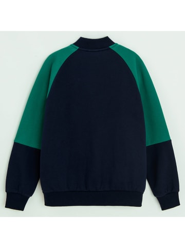 COOL CLUB Bluza w kolorze granatowo-zielonym