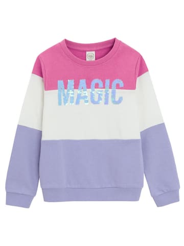 COOL CLUB Sweatshirt in Lila/ Weiß/ Pink