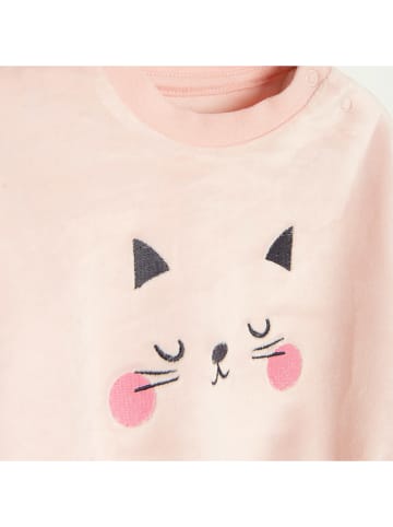 COOL CLUB 3-delige outfit lichtroze/crème