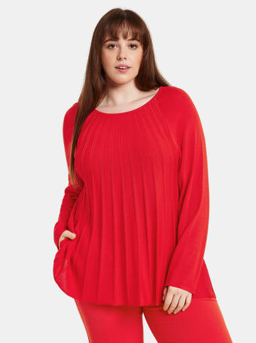 SAMOON Sweter w kolorze czerwonym