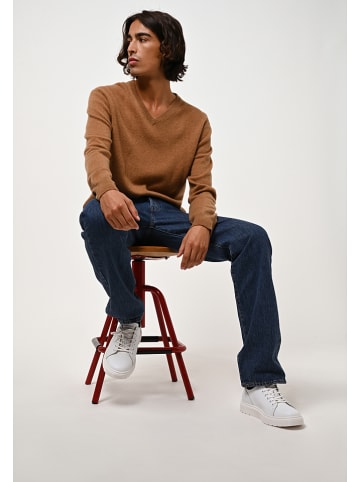 AUTHENTIC CASHMERE Kaschmir-Pullover "Agel" in Cognac