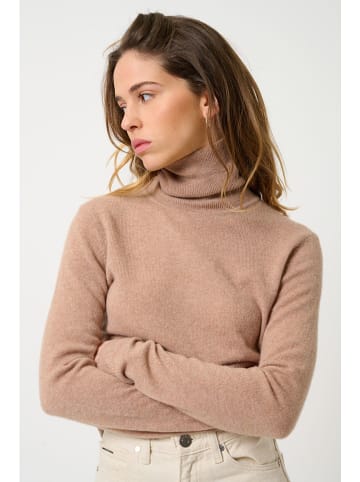 AUTHENTIC CASHMERE Kaszmirowy golf "Bise" w kolorze beżowym