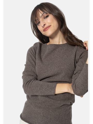 AUTHENTIC CASHMERE Kaszmirowy sweter "Criou" w kolorze szarobrązowym