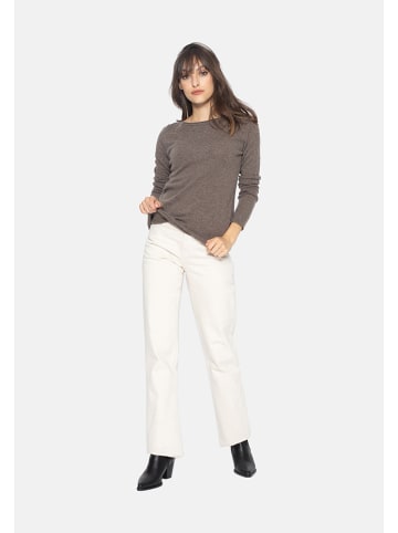 AUTHENTIC CASHMERE Kaszmirowy sweter "Criou" w kolorze szarobrązowym