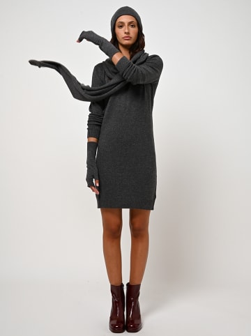 AUTHENTIC CASHMERE Kasjmieren sjaal "Vaymont" antraciet - (L)200 x (B)30 cm