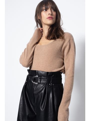 AUTHENTIC CASHMERE Kaszmirowy sweter "Lanfon" w kolorze beżowym