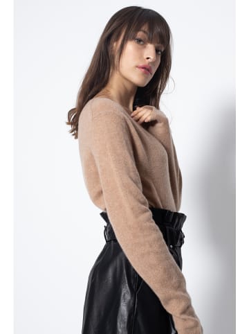 AUTHENTIC CASHMERE Kaszmirowy sweter "Lanfon" w kolorze beżowym
