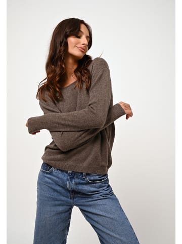 AUTHENTIC CASHMERE Kaschmir-Pullover "Lanfon" in Braun