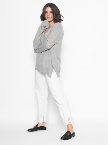 AUTHENTIC CASHMERE Kasjmieren trui "Giegn" grijs