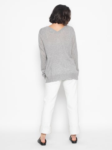 AUTHENTIC CASHMERE Kasjmieren trui "Giegn" grijs