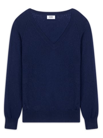 AUTHENTIC CASHMERE Kaszmirowy sweter "Giusalet" w kolorze granatowym