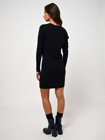 AUTHENTIC CASHMERE Kaszmirowa sukienka "Armet" w kolorze granatowym