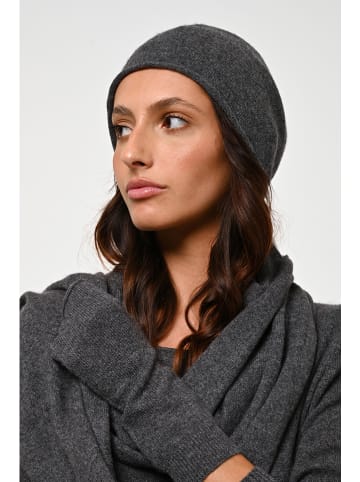 AUTHENTIC CASHMERE Kaschmir-Mütze "Pinier" in Anthrazit