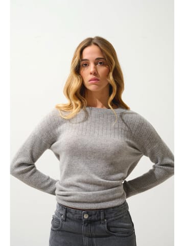 AUTHENTIC CASHMERE Kasjmieren trui "Daria" grijs