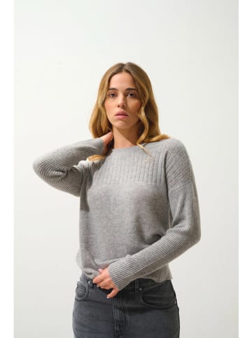 AUTHENTIC CASHMERE Kasjmieren trui "Daria" grijs