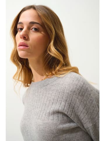 AUTHENTIC CASHMERE Kasjmieren trui "Daria" grijs