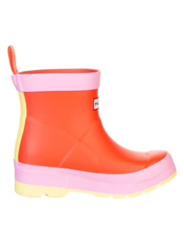 Hunter Gummistiefel in Orange/ Rosa