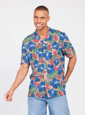KEY LARGO Hemd "Curacao" in Blau/ Rosa