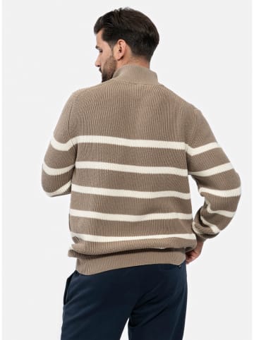 KEY LARGO Trui "Pilot" taupe/crème