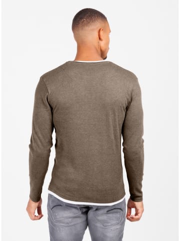 KEY LARGO Pullover "Sarasota" in Dunkelbraun