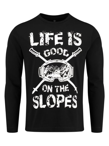 KEY LARGO Koszulka "Slopes" w kolorze czarnym