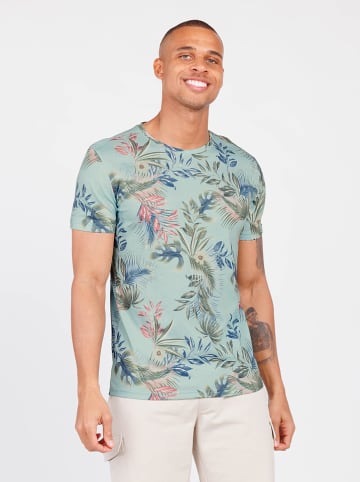 KEY LARGO Shirt "Palermo" mintgroen/meerkleurig