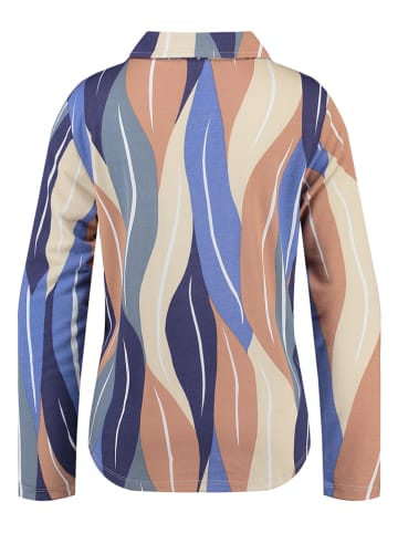 KEY LARGO Bluse "Trail" in Blau/ Rosa/ Sand
