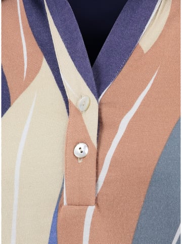 KEY LARGO Bluse "Trail" in Blau/ Rosa/ Sand