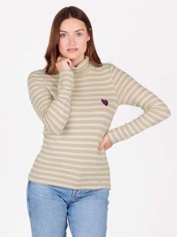 KEY LARGO Longsleeve "Lorelei" in Beige/ Creme