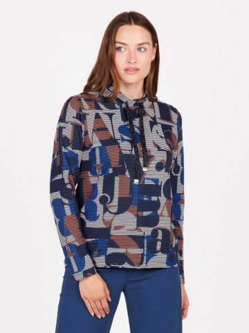 KEY LARGO Sweatshirt "Spell" in Schwarz/ Blau/ Weiß