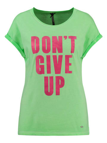 KEY LARGO Shirt "Give Up" in Grün