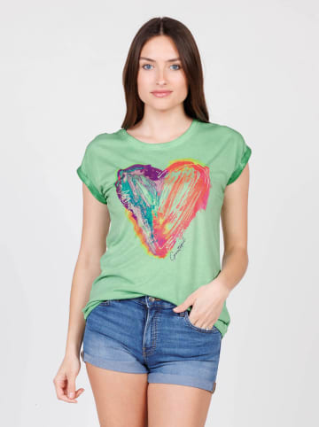 KEY LARGO Koszulka "Charm" w kolorze jasnozielonym