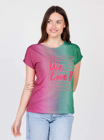 KEY LARGO Shirt "Soul" groen/roze