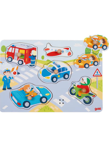 Goki Puzzle dźwiękowe "Ruch uliczny z odgłosami pojazdów" - 12 m+