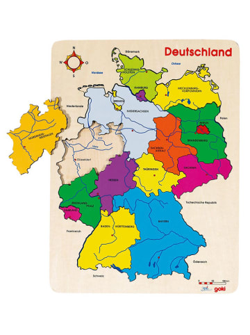 Goki Einlegepuzzle "Deutschland II" - ab 4 Jahren