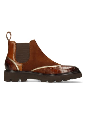 MELVIN & HAMILTON Leder-Chelsea-Boots "Sally 19" in Hellbraun